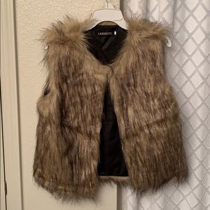 Faux fur vest